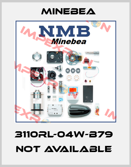 3110RL-04W-B79  NOT AVAILABLE  Minebea