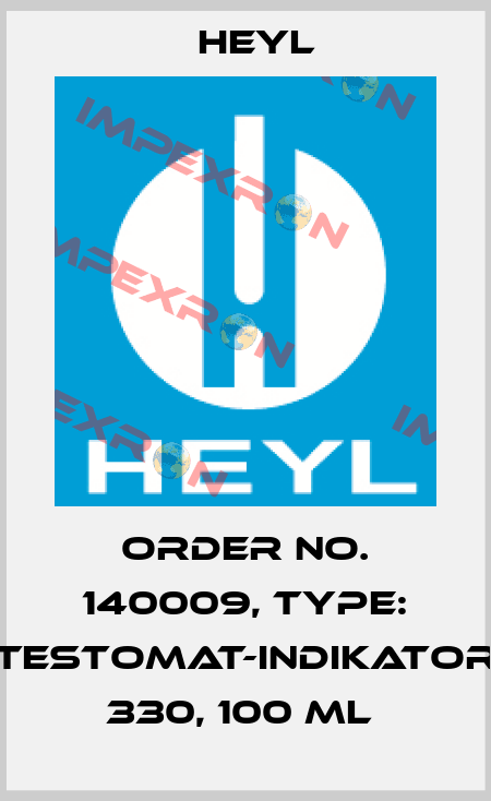 Order No. 140009, Type: Testomat-Indikator 330, 100 ml  Heyl