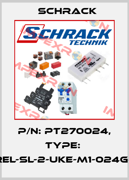 P/N: PT270024, Type:  SREL-SL-2-UKE-M1-024G-12 Schrack