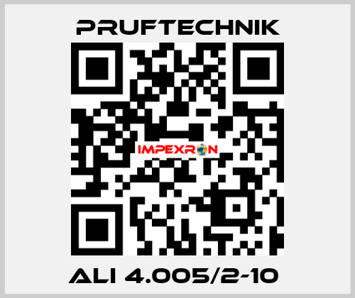  ALI 4.005/2-10  Pruftechnik