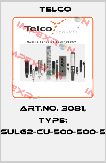 Art.No. 3081, Type: SULG2-CU-500-500-5  Telco