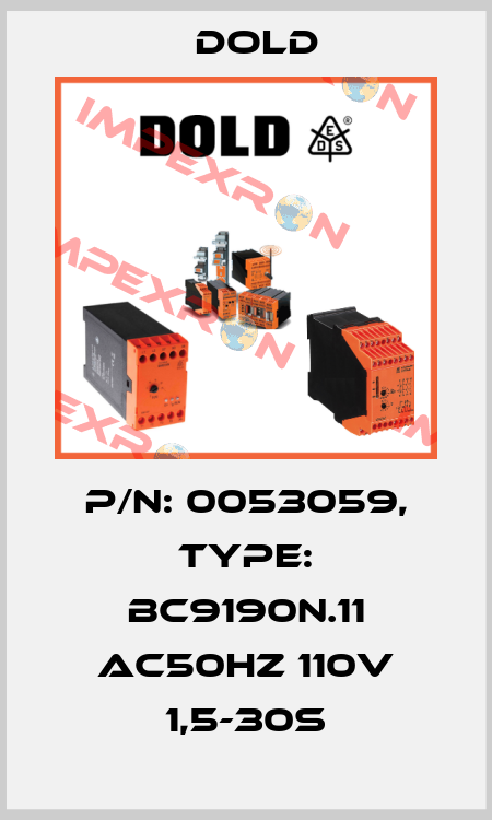p/n: 0053059, Type: BC9190N.11 AC50HZ 110V 1,5-30S Dold