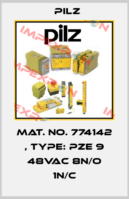 Mat. No. 774142 , Type: PZE 9 48VAC 8n/o 1n/c Pilz