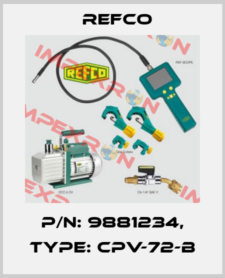 p/n: 9881234, Type: CPV-72-B Refco
