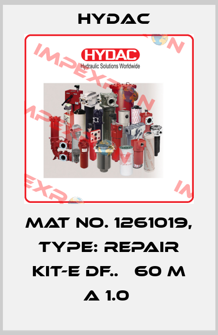 Mat No. 1261019, Type: REPAIR KIT-E DF..   60 M A 1.0  Hydac