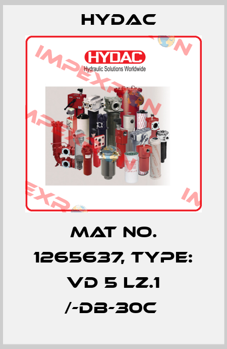 Mat No. 1265637, Type: VD 5 LZ.1 /-DB-30C  Hydac