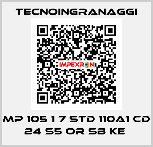 MP 105 1 7 STD 110A1 CD 24 S5 OR SB KE  TECNOINGRANAGGI