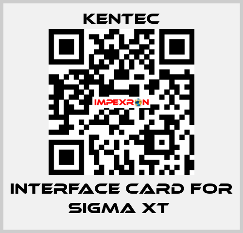 Interface Card For Sigma XT  Kentec