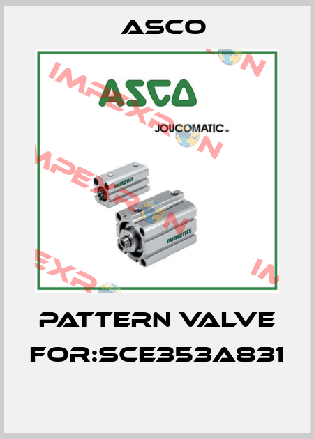 PATTERN VALVE FOR:SCE353A831  Asco
