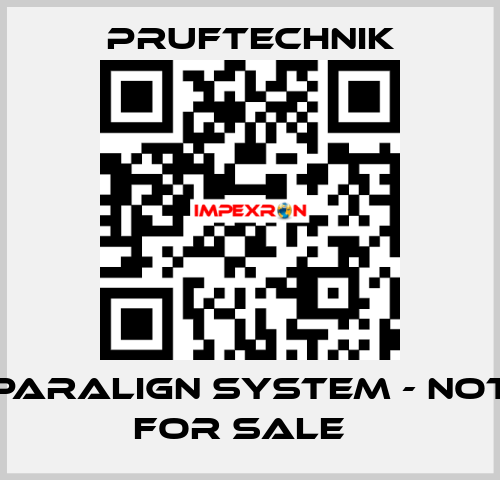 PARALIGN system - not for sale   Pruftechnik