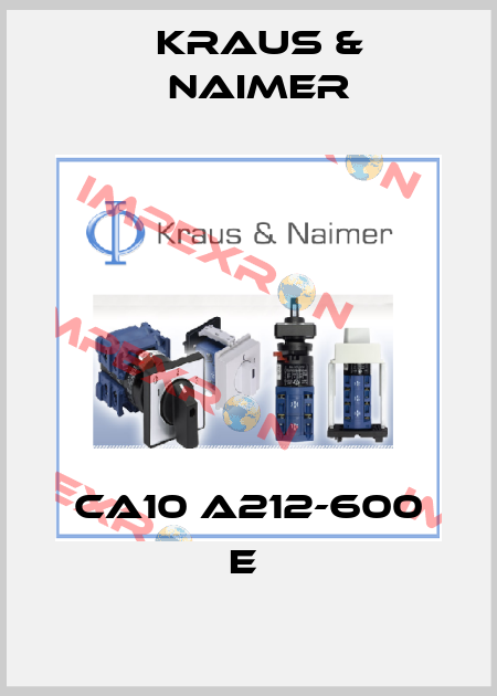 CA10 A212-600 E  Kraus & Naimer