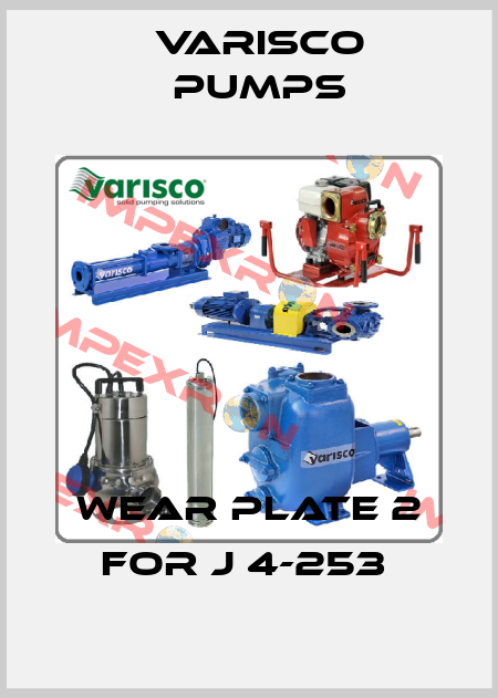 WEAR PLATE 2 for J 4-253  Varisco pumps