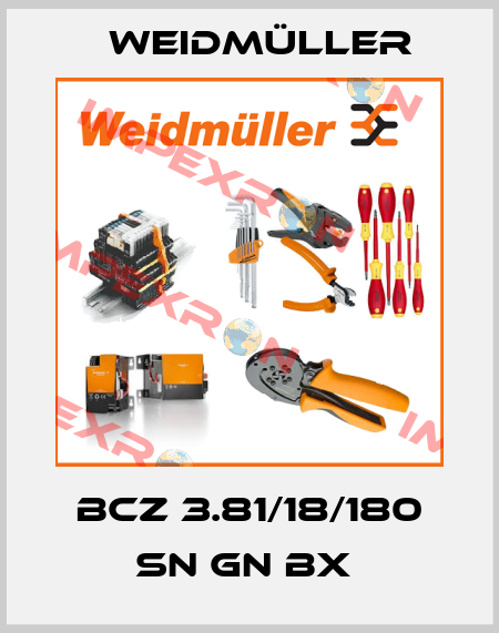 BCZ 3.81/18/180 SN GN BX  Weidmüller