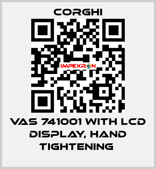 VAS 741001 with LCD display, hand tightening  Corghi