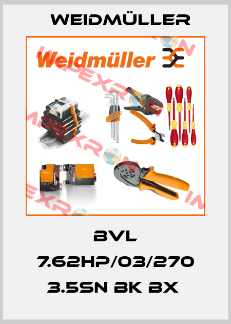 BVL 7.62HP/03/270 3.5SN BK BX  Weidmüller
