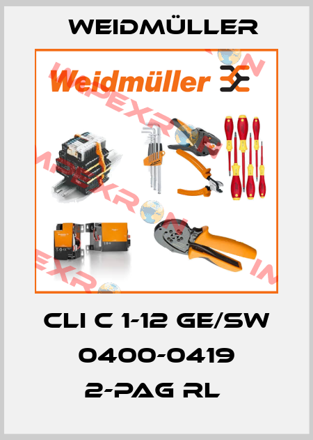 CLI C 1-12 GE/SW 0400-0419 2-PAG RL  Weidmüller
