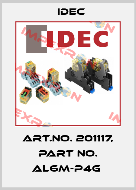 Art.No. 201117, Part No. AL6M-P4G  Idec