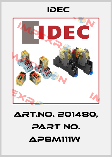 Art.No. 201480, Part No. AP8M111W  Idec