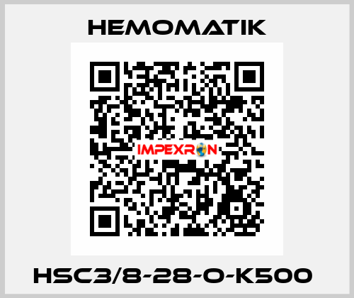 HSC3/8-28-O-K500  Hemomatik