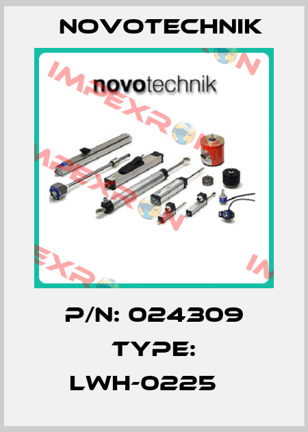 P/N: 024309 Type: LWH-0225	  Novotechnik
