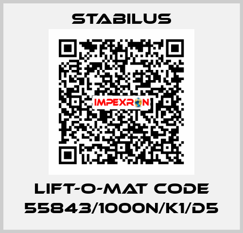 LIFT-O-MAT CODE 55843/1000N/K1/D5 Stabilus