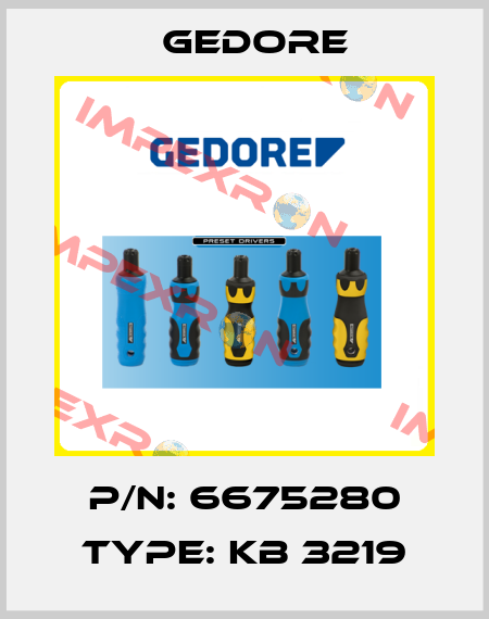 P/N: 6675280 Type: KB 3219 Gedore