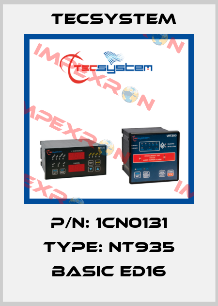 P/N: 1CN0131 Type: NT935 BASIC ED16 Tecsystem