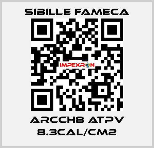 ARCCH8 ATPV 8.3CAL/CM2 Sibille Fameca