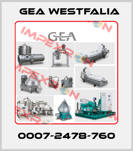 0007-2478-760 Gea Westfalia