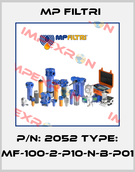 P/N: 2052 Type: MF-100-2-P10-N-B-P01 MP Filtri