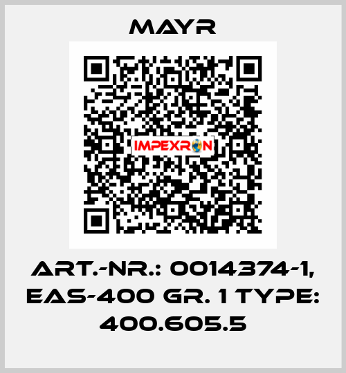 Art.-Nr.: 0014374-1, EAS-400 Gr. 1 Type: 400.605.5 Mayr