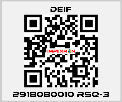 2918080010 RSQ-3 Deif