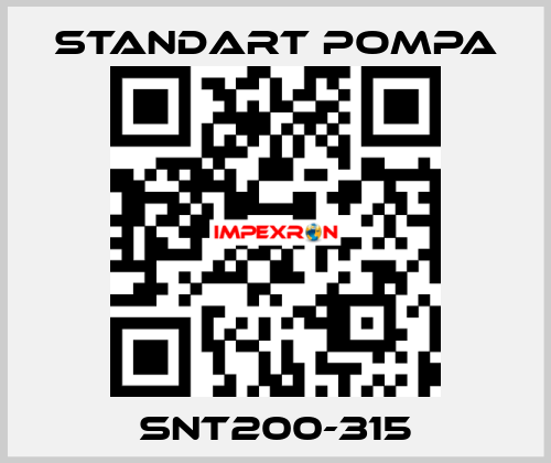 SNT200-315 STANDART POMPA