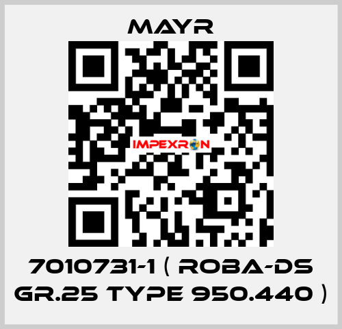 7010731-1 ( ROBA-DS Gr.25 Type 950.440 ) Mayr