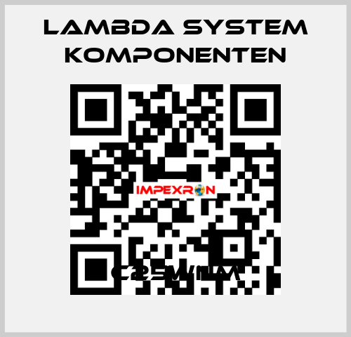 C25WNM LAMBDA SYSTEM KOMPONENTEN