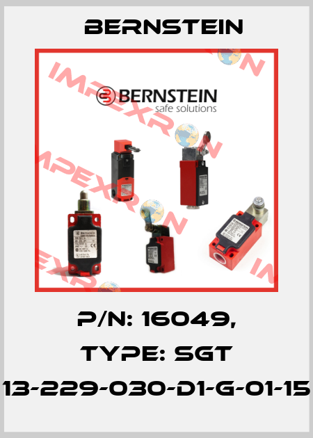 P/N: 16049, Type: SGT 13-229-030-D1-G-01-15 Bernstein