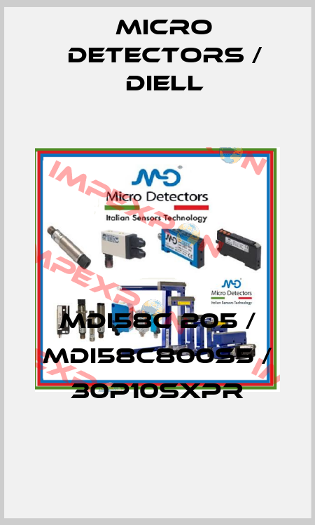 MDI58C 205 / MDI58C800S5 / 30P10SXPR
 Micro Detectors / Diell