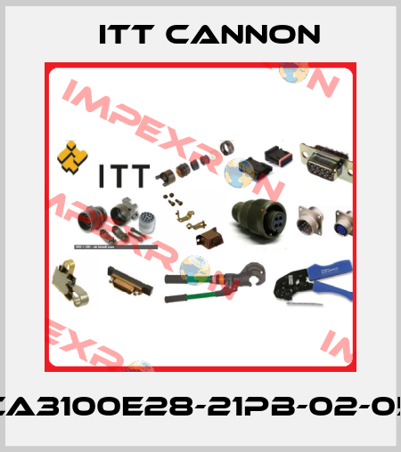 CA3100E28-21PB-02-05 Itt Cannon