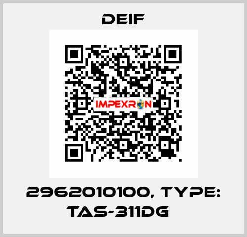 2962010100, Type: TAS-311DG　 Deif