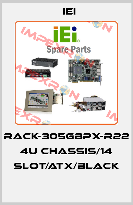 RACK-305GBPX-R22  4U CHASSIS/14 SLOT/ATX/BLACK  IEI