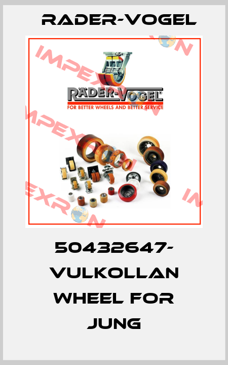 50432647- Vulkollan wheel for JUNG Rader-Vogel