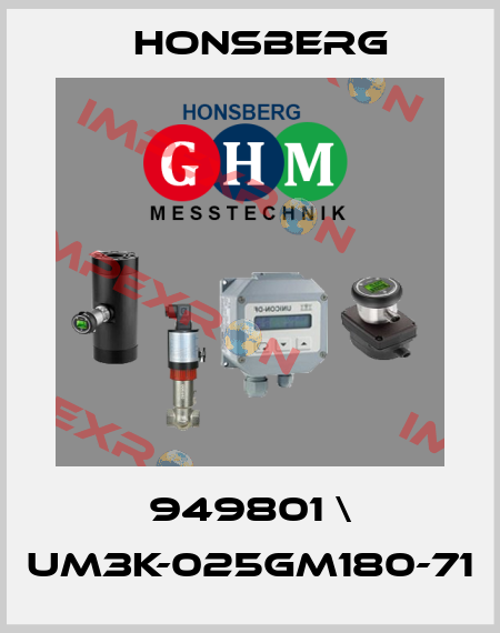 949801 \ UM3K-025GM180-71 Honsberg