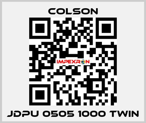 JDPU 0505 1000 TWIN Colson