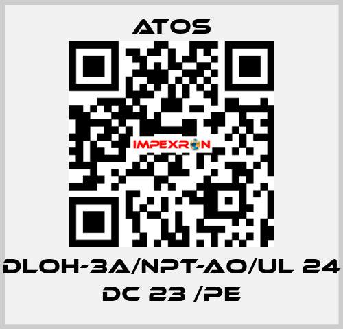 DLOH-3A/NPT-AO/UL 24 DC 23 /PE Atos