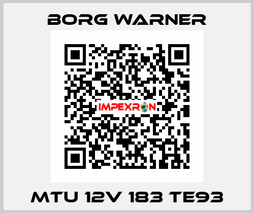 MTU 12V 183 TE93 Borg Warner