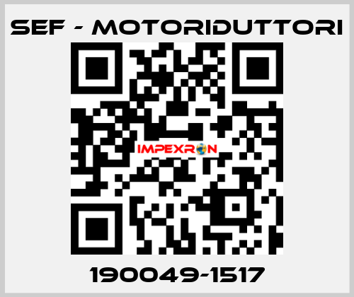 190049-1517 SEF - MOTORIDUTTORI