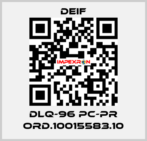DLQ-96 pc-PR ord.10015583.10 Deif