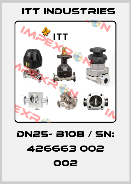 DN25- B108 / Sn: 426663 002 002 Itt Industries