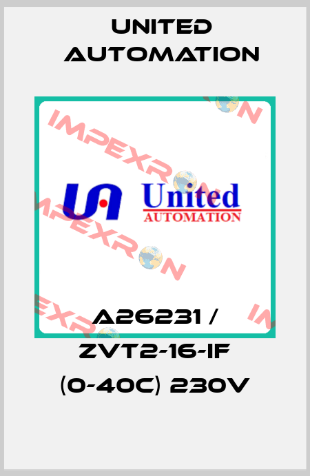 A26231 / ZVT2-16-IF (0-40c) 230v United Automation