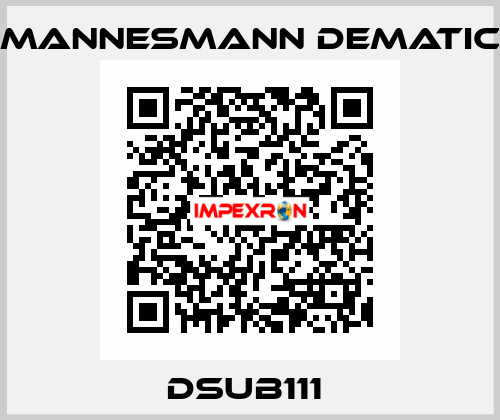 DSUB111  Mannesmann Dematic